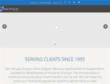 Tablet Screenshot of daniepotgieterattorneys.co.za